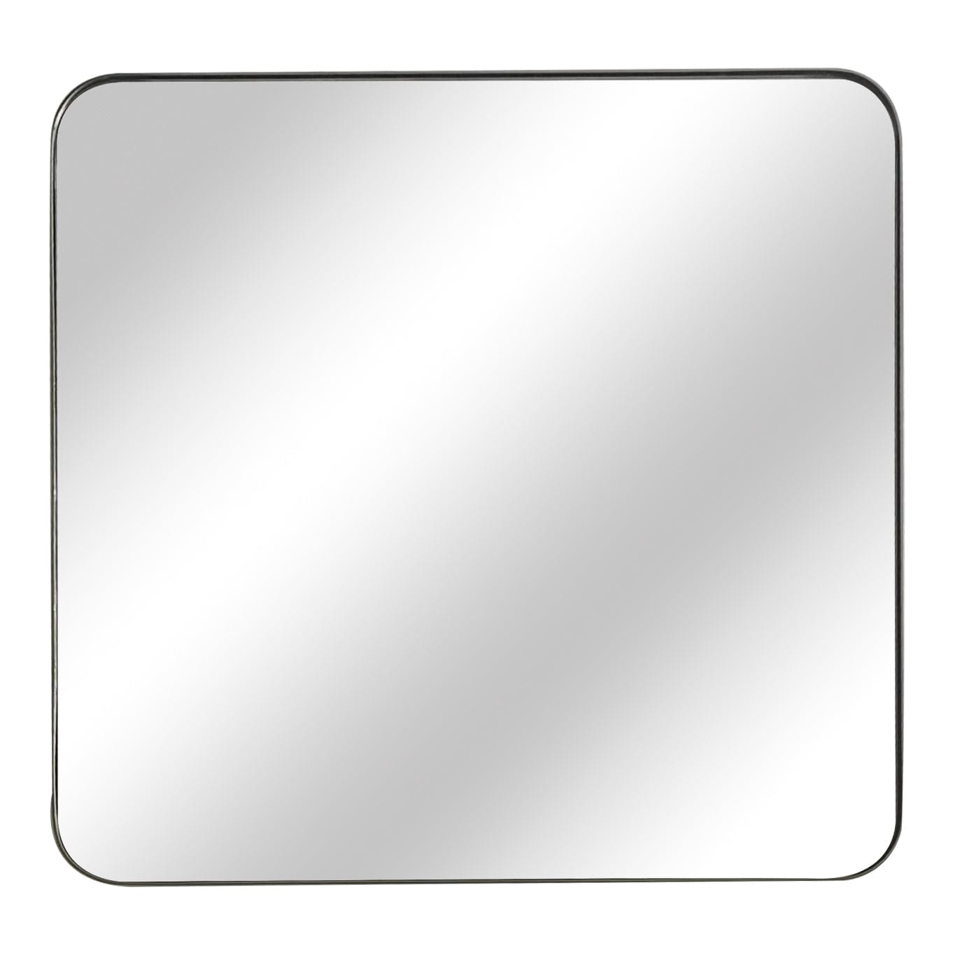 The Mirror Collection Rounded Edge Iron Frame Mirror