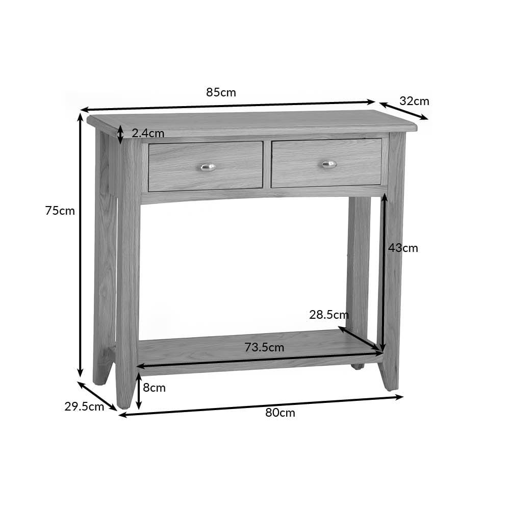 Gloucester Oak Console Table