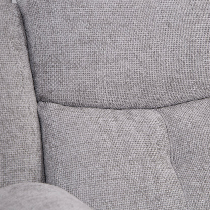 Rome Silver Manual Corner Sofa with Console