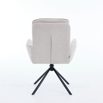 0.8m Grey Square Extending Ceramic Table & 4 x Grey Luxe Panel Stitch Swivel Chair Set - The Furniture Warehouse
