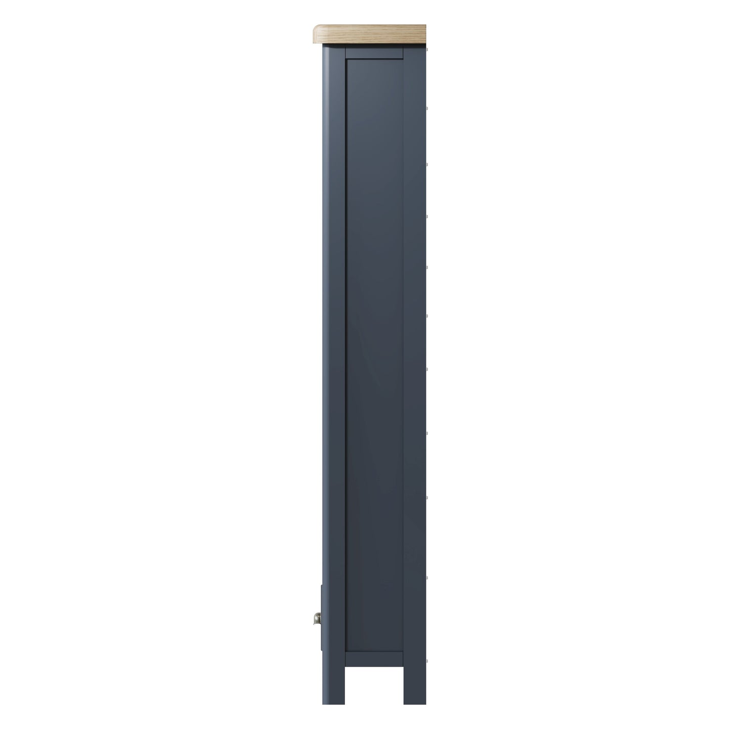 Wessex Smoked Oak Blue Painted Large Bookcase