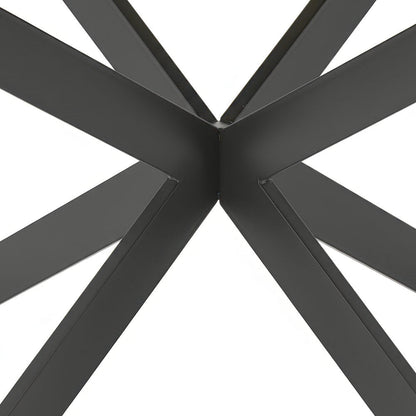 1.1m Grey Circular Extending Ceramic Table - The Furniture Warehouse