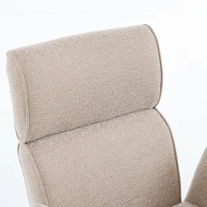 1.2m Grey Ceramic Table & 4 x Biscuit High Back Swivel Chair Set - The Furniture Warehouse