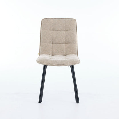 1.2m Grey Ceramic Table & 4 x Biscuit Panel Stitch Chair Set - The Furniture Warehouse