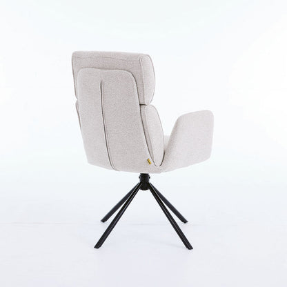 1.2m Grey Ceramic Table & 4 x Grey High Back Swivel Chair Set - The Furniture Warehouse