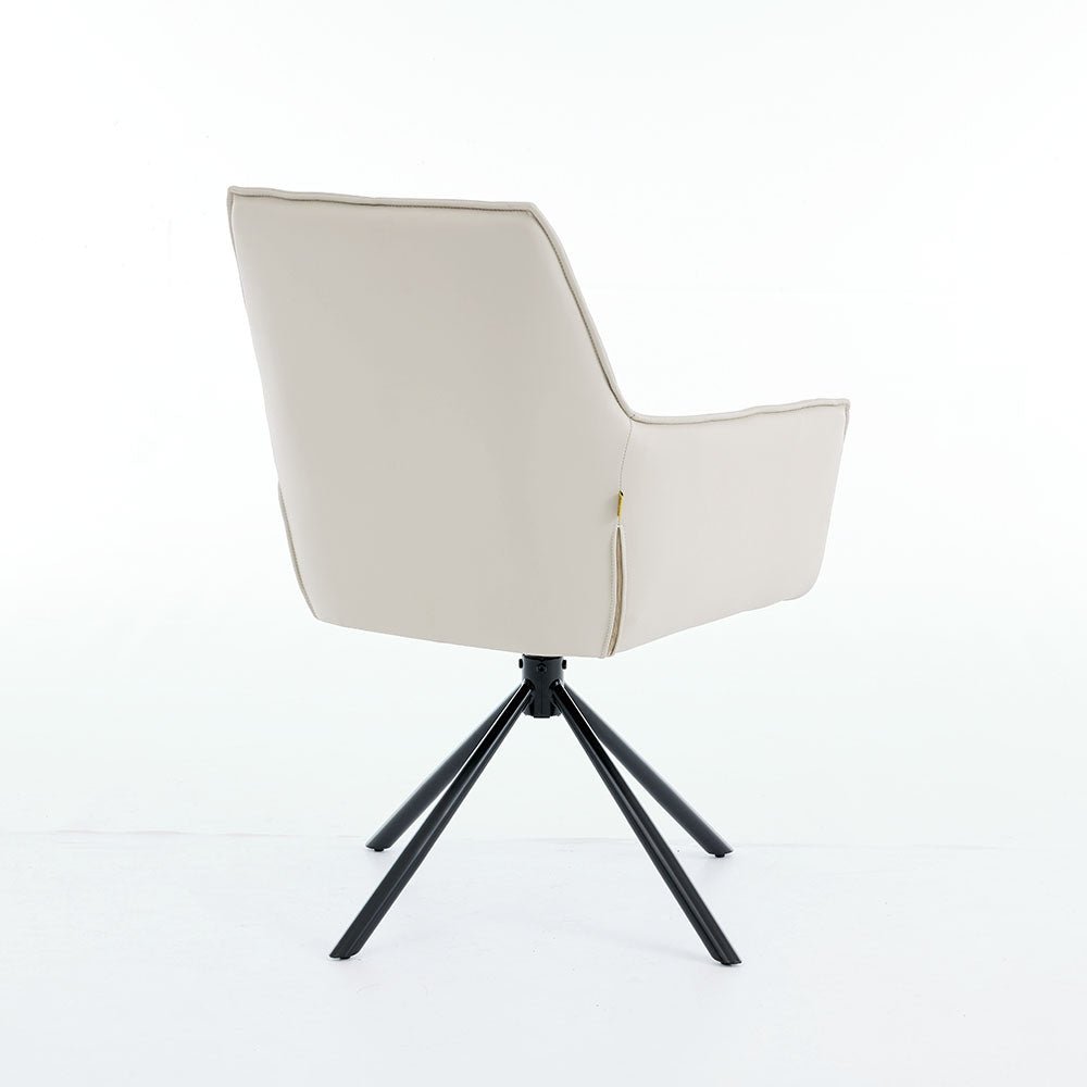 1.2m Grey Ceramic Table & 4 x Light Grey Luxe Cross Stitch Swivel Chair Set - The Furniture Warehouse