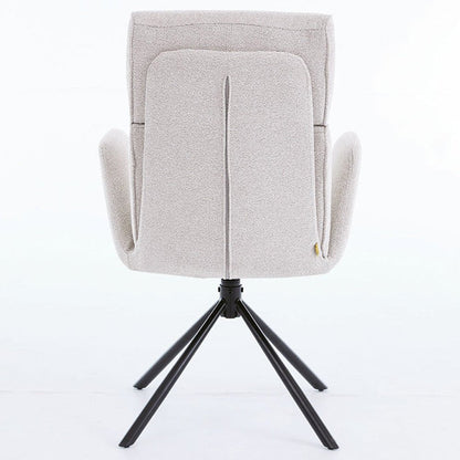 1.2m Grey Circular Ceramic Table & 4 x Grey High Back Swivel Chair Set - The Furniture Warehouse