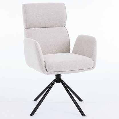 1.2m Grey Circular Ceramic Table & 4 x Grey High Back Swivel Chair Set - The Furniture Warehouse