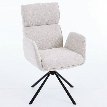 1.2m Grey Circular Ceramic Table & 4 x Grey High Back Swivel Chair Set - The Furniture Warehouse