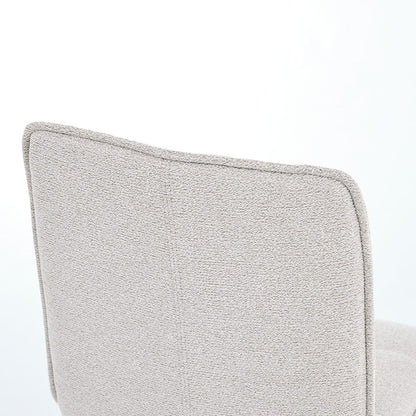1.2m Grey Circular Ceramic Table & 4 x Grey Panel Stitch Chair Set - The Furniture Warehouse