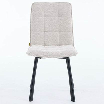1.2m Grey Circular Ceramic Table & 4 x Grey Panel Stitch Chair Set - The Furniture Warehouse