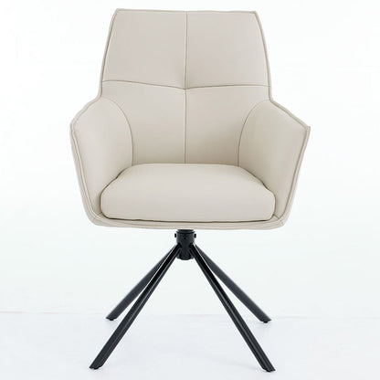 1.2m Grey Circular Ceramic Table & 4 x Light Grey Luxe Cross Stitch Swivel Chair Set - The Furniture Warehouse