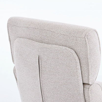 1.2m White Circular Ceramic Table & 4 x Grey High Back Swivel Chair Set - The Furniture Warehouse