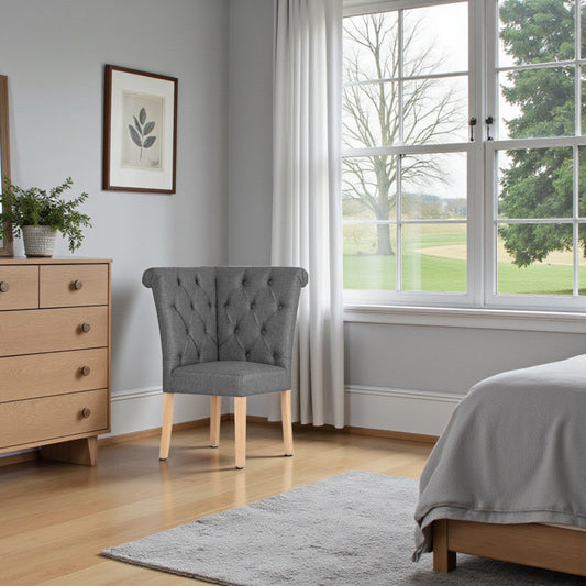 Torino Dark Grey Bedroom Corner Bench