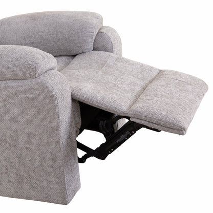 Rome Silver Power Recliner Armchair