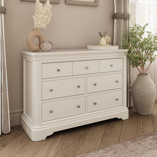 Harrington Bone Painted 7 Drawer Chest