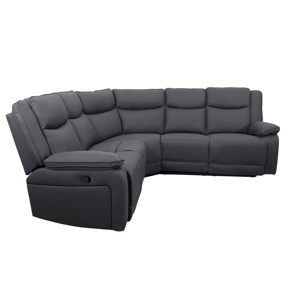 Milan Mocha Manual Corner Sofa with Console