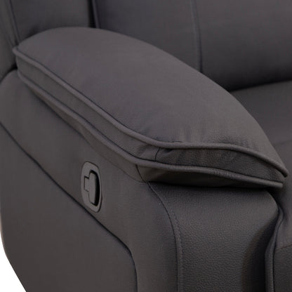 Milan Mocha Manual Recliner 3 Seater Sofa