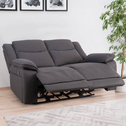 Milan Mocha Manual Recliner 2 Seater Sofa