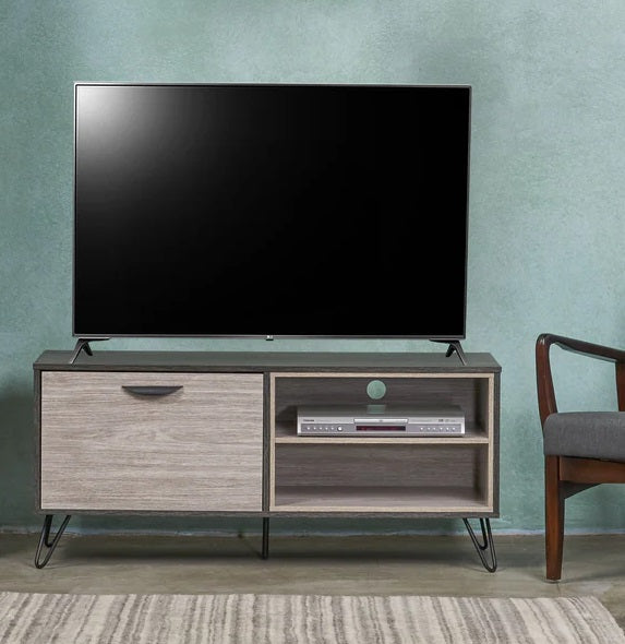 TV Unit Grey Oak Effect Finish(KD)