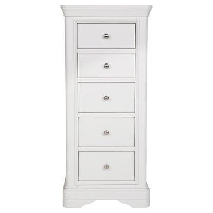 Harrington Bone Painted 5 Drawer Chest