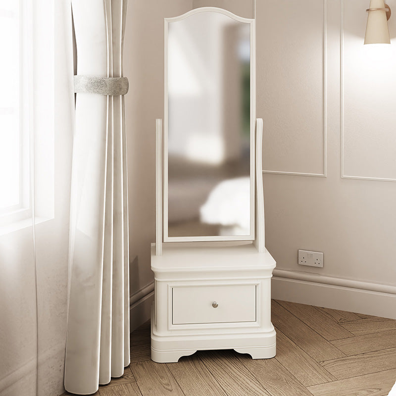 Harrington Bone Painted Cheval Mirror