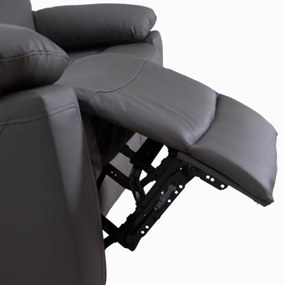 Florence Pewter Power Recliner 3 Seater Sofa with Console