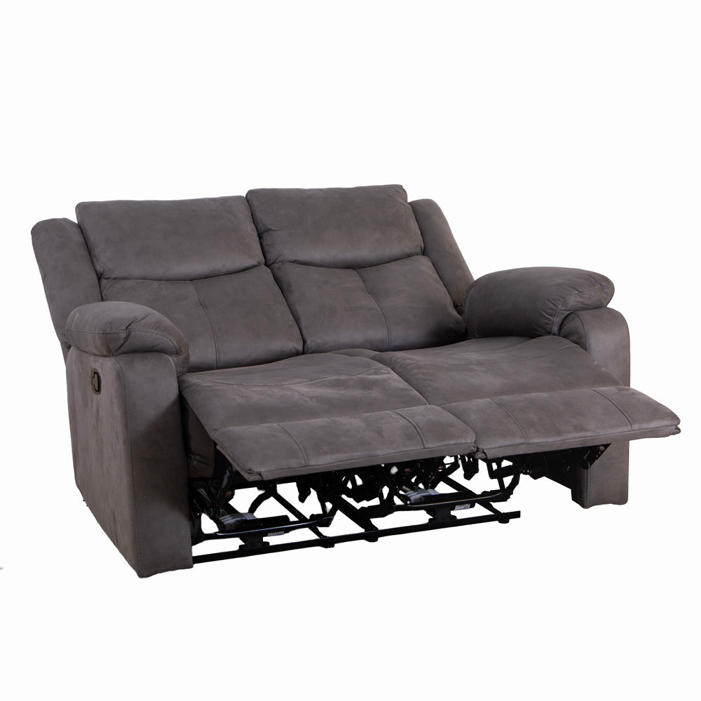 Rome Steel Manual Recliner 2 Seater Sofa