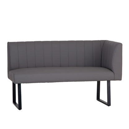 Charlesworth Grey 142cm Right Hand Modern Industrial Dining Bench