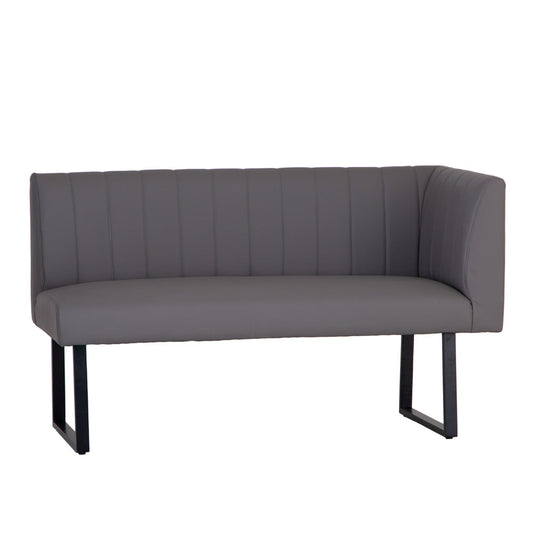 Charlesworth Grey 142cm Right Hand Modern Industrial Dining Bench