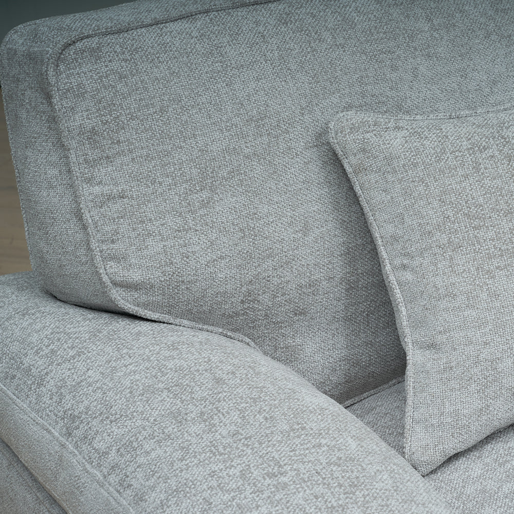 York Grey 3 Seater Sofa