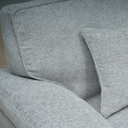 York Grey 3 Seater Sofa
