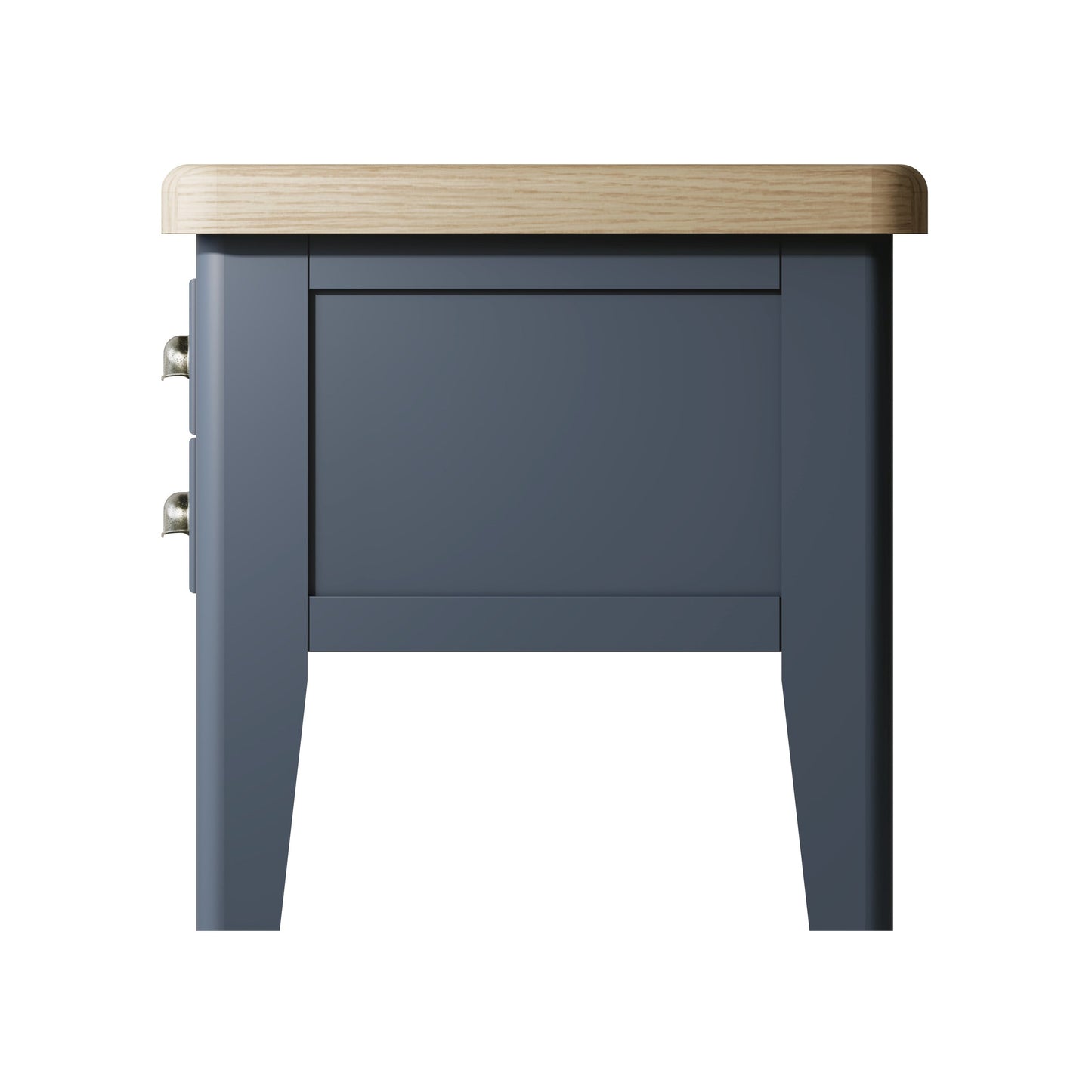 Wessex Smoked Oak Blue Painted Lamp Table
