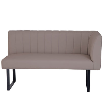 Charlesworth Taupe 142cm Right Hand Modern Industrial Dining Bench