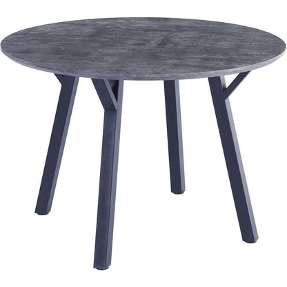 Bexley 1.1m Concrete Effect Round Dining Table