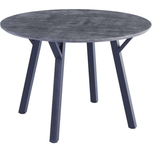Bexley 1.1m Concrete Effect Round Dining Table
