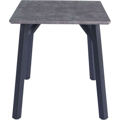 Bexley 1.2m Concrete Effect Fixed Top Dining Table