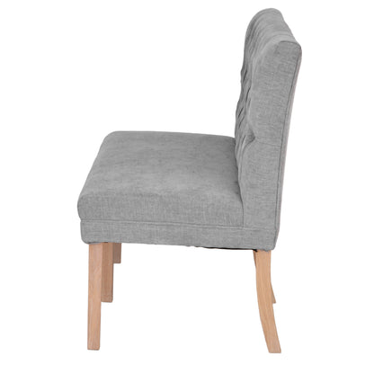Carrington Grey 120cm Button Back Dining Bench