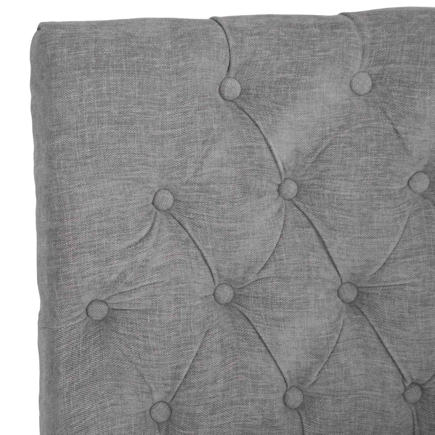 Carrington Grey 120cm Button Back Dining Bench
