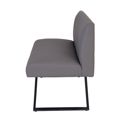 Charlesworth Grey 140cm Modern Industrial Dining Bench