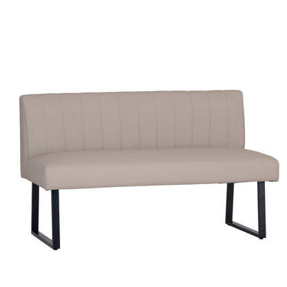 Charlesworth Taupe 140cm Modern Industrial Dining Bench
