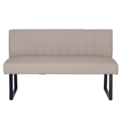 Charlesworth Taupe 140cm Modern Industrial Dining Bench
