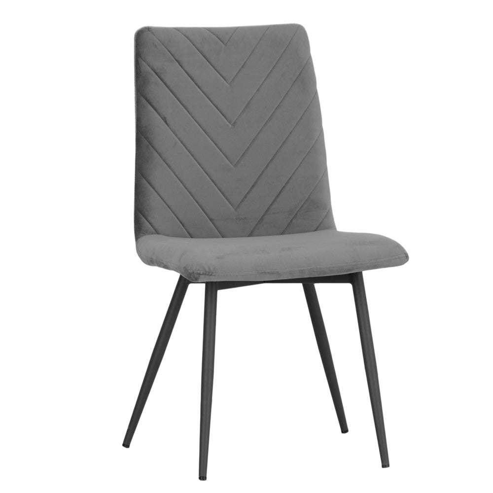 1.1m Marble Round Table & 4 x CH66 Grey Chairs