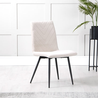 1.1m Marble Round Table & 4 x CH66 Taupe Chairs