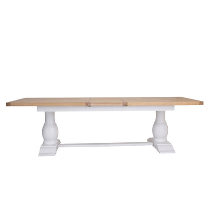 Dorset White Painted 2.2m Butterfly Extending Table