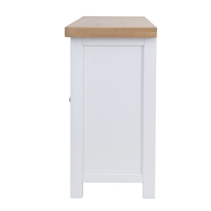Dorset White Painted Oak 4 Door Extra Large Sideboard
