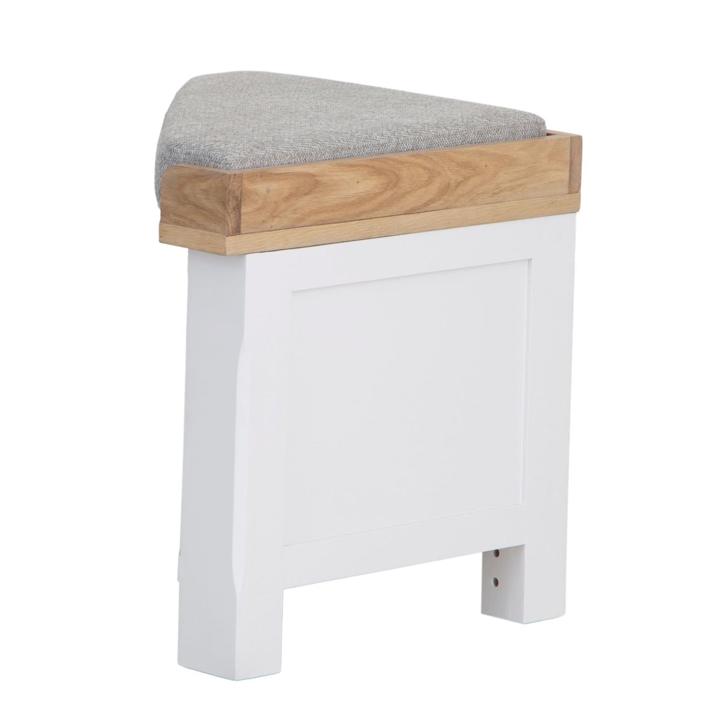 Dorset White Painted Oak Corner Hall Bench