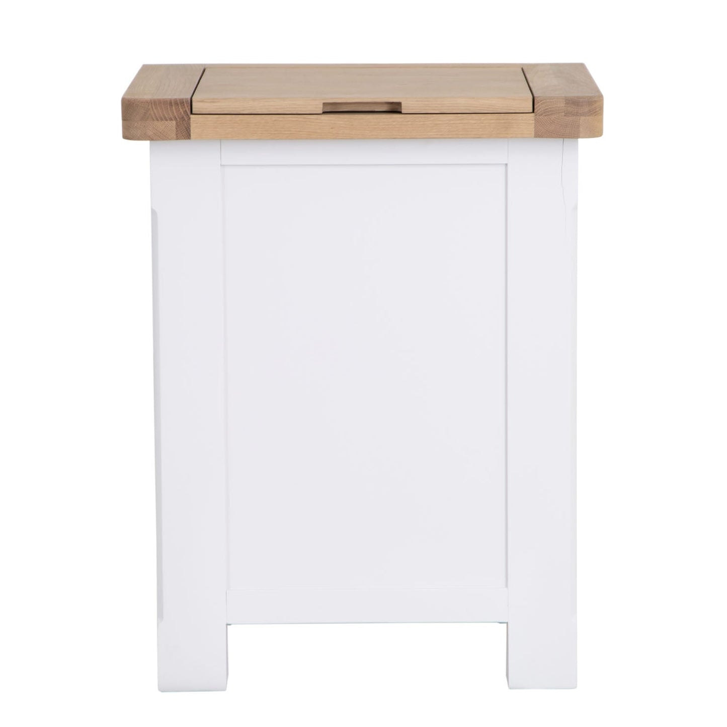 Dorset White Painted Oak Laundry Basket