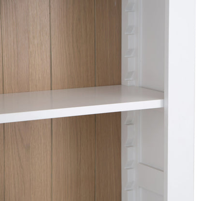 Dorset White Painted Oak Tall Large Bookcase