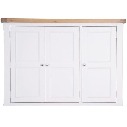 Dorset White Painted Oak Large Larder Top for Large Sideboard Wine Rack (Top Only)